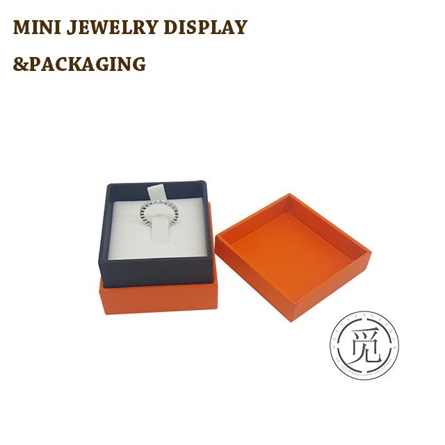 Orange paper unique jewelry wedding ring boxes