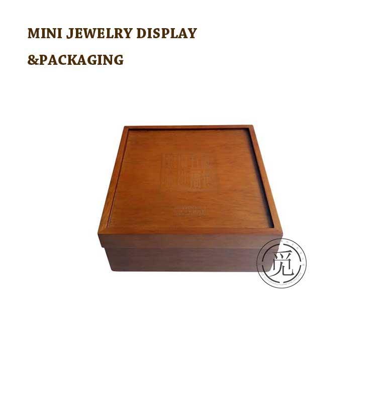 Jewelry collection 2 layer solid wood box